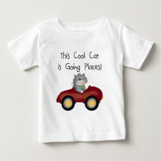 Cat Going Places Red Car tshirts and Gifts