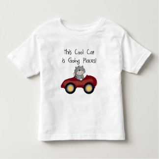 Cat Going Places Red Car tshirts and Gifts