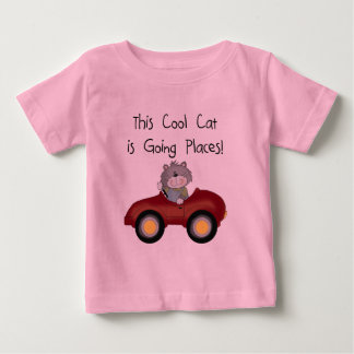 Cat Going Places Red Car tshirts and Gifts