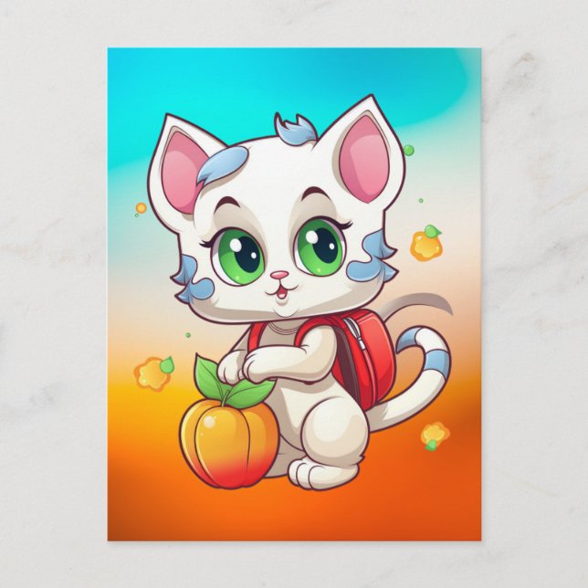 Cat Going To School - Cat School-85241 Postcard (Front)