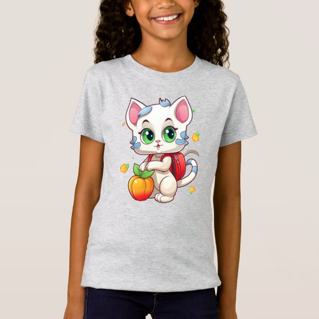 Cat Going To School - Cat School-85241 T-Shirt (Front)