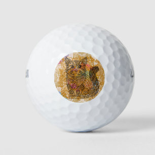 Cat Golf Ball