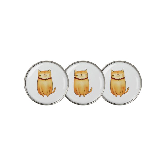 Cat Golf Ball Marker (3 Up)