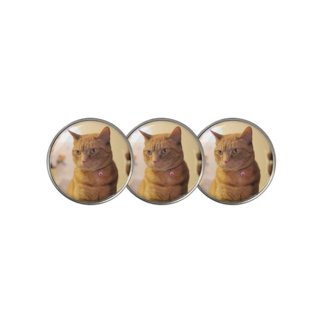 Cat Golf Balls Ball Marker (3 Up)