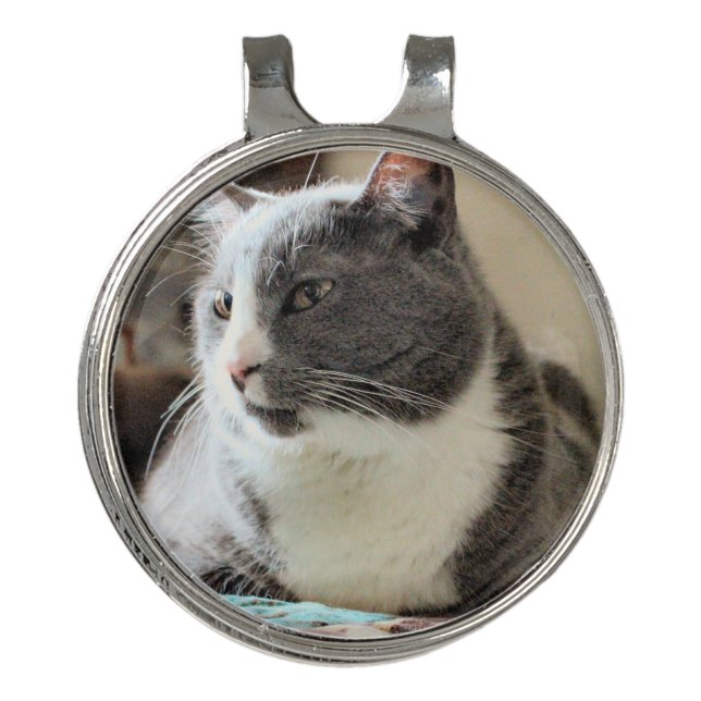 Cat Golf Hat Clip (Front)