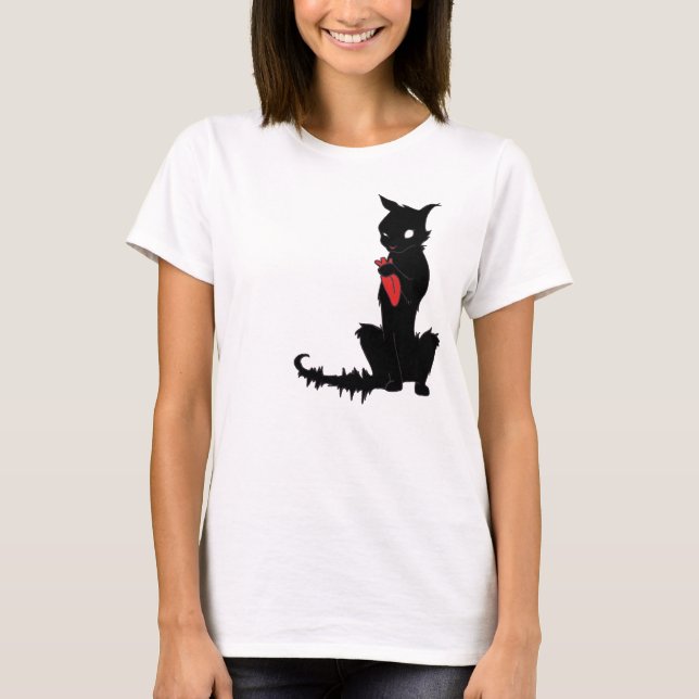 CAT GOT YOUR TONGUE shirt edgy top (Front)