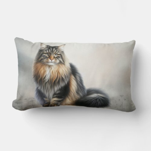 Cat Grace  Beauty Lumbar Pillow