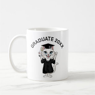 Cat Graduation Personalized Coffee Mug