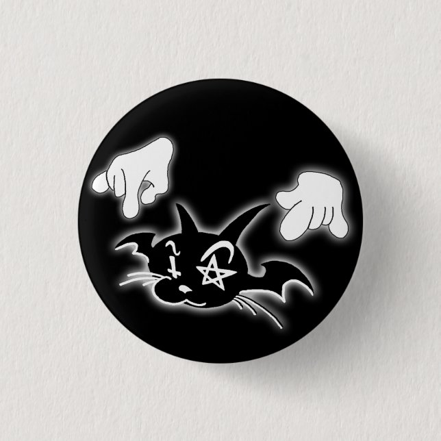 CAT Graffiti Design Button (Front)