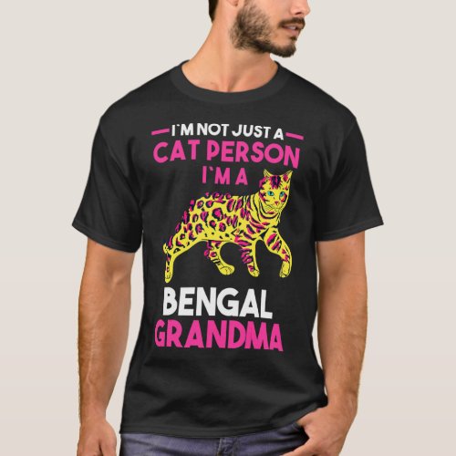 Cat Grandmother Bengal Grandma  T_Shirt