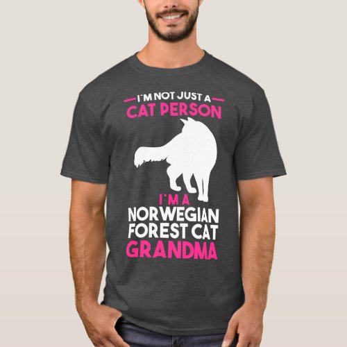 Cat Grandmother Norwegian Forest Grandma  family T_Shirt