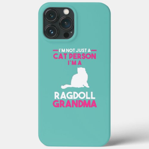 Cat Grandmother Ragdoll Grandma  iPhone 13 Pro Max Case