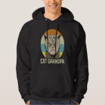 Cat Grandpa  Grandfather Fathers Day Hoodie
