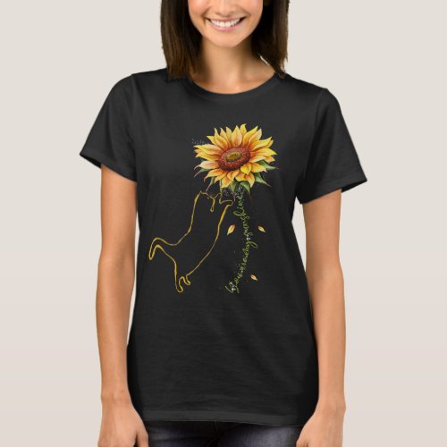 Cat Graphic  Cat Sunflower Shirt Cat Sunshine C T_Shirt