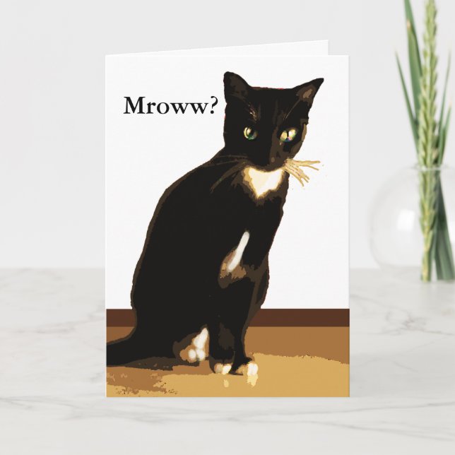 Cat greeting card (Front)