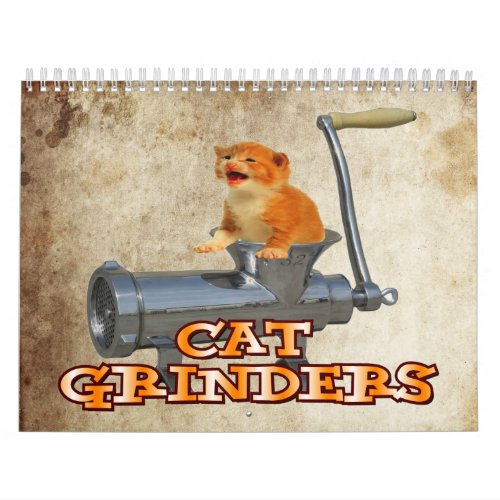 Cat Grinder Wall Calendar