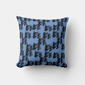 "Cat Group" Throw Pillow