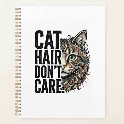 Cat Hair Don’t Care Vintage Engraving Cat Shirt De Planner