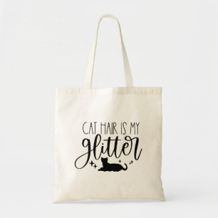 Cat Hair is My Glitter Tote Bag