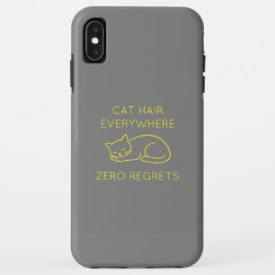 Cat hair zero regrets iPhone XS max case