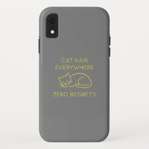 Cat hair zero regrets iPhone XR case