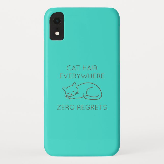 Cat hair zero regrets Case-Mate iPhone case (Back)