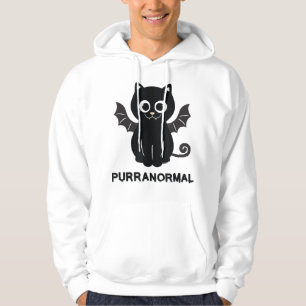 Cat Halloween Bat Purranormal Paranormal Car Hoodie