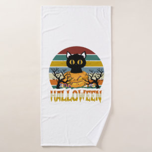 Cat Halloween     Bath Towel