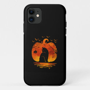 CAT HALLOWEEN COSTUME PUMPKIN CATS LOVER FALL SEAS iPhone 11 CASE