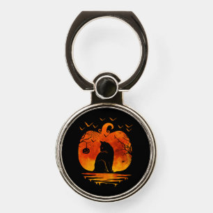 CAT HALLOWEEN COSTUME PUMPKIN CATS LOVER FALL SEAS PHONE RING STAND