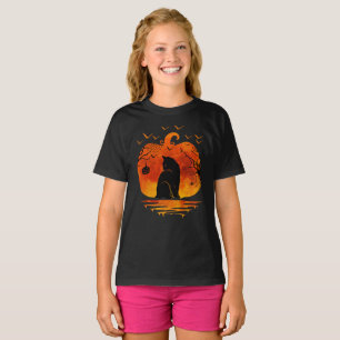 CAT HALLOWEEN COSTUME PUMPKIN CATS LOVER FALL SEAS T-Shirt