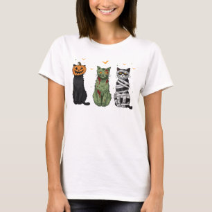 Cat Halloween Costume Spooky Season Cat Lover T-Shirt