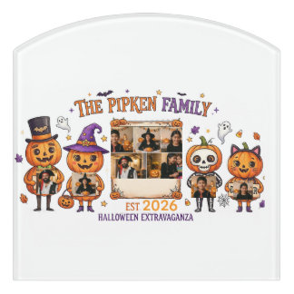 Cat Halloween Family Collection! 🐈⬛🕸️ This matc Door Sign