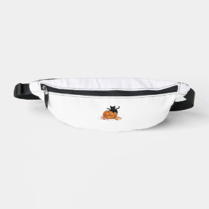Cat Halloween Pumpkin For Women Men Kids Fanny Pack