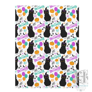 Cat Halloween Scrapbook Paper