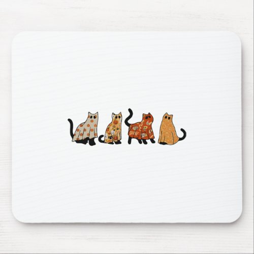 Cat Halloween Shirt Cat Lover Spooky Season Fall A Mouse Pad