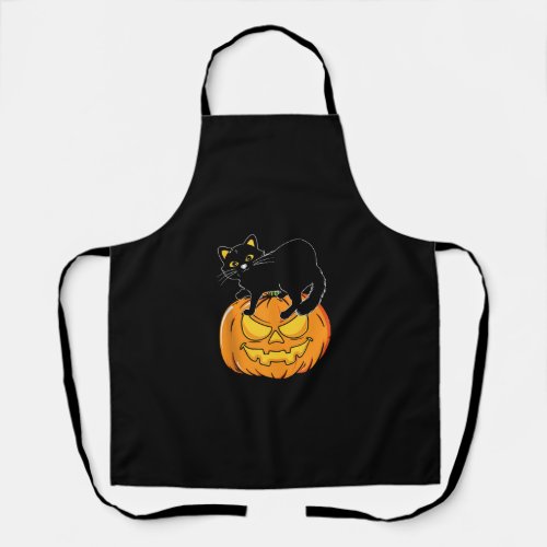 Cat Halloween Spooky Kitten Lover Trick Or Treat K Apron