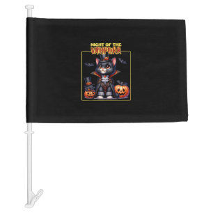 Cat Halloween Spooky Kitten Lover Trick Or Treat K Car Flag