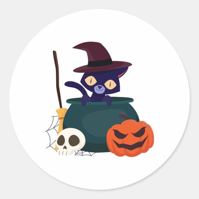 Cat Halloween sticker (Front)