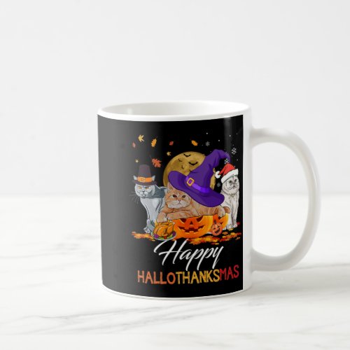 Cat Halloween Thanksgiving Christmas Happy Halloth Coffee Mug