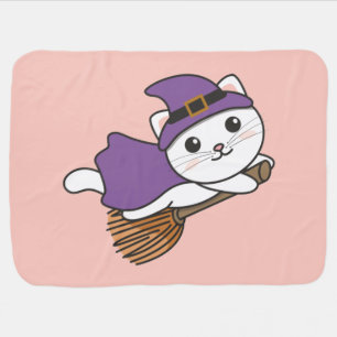 Cat Halloween Witch Kids Witch Costume Baby Blanke Blanket