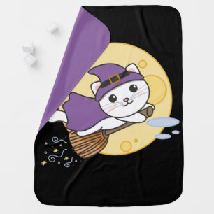 Cat Halloween Witch Kids Witch Costume Baby Blanke Blanket