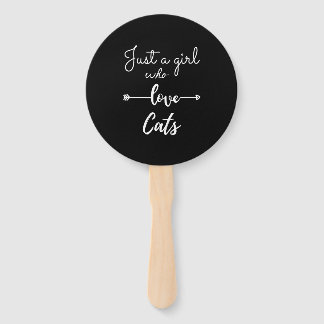 cat hand fan