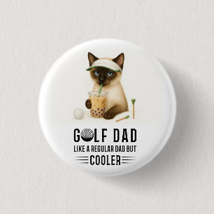 CAT  Happy Father' Day for Cat Dad Cat Lovers Button