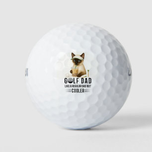 CAT Happy Father' Day for Cat Dad Cat Lovers Golf Balls