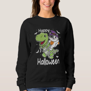 Cat Happy Halloween Mummy Rex Cats Halloween Sweatshirt