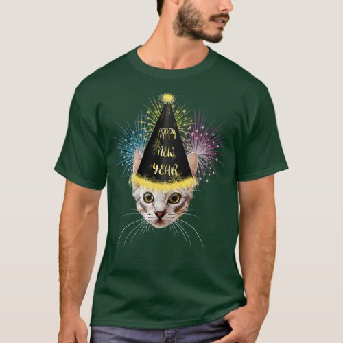 Cat Happy New Year 2023 New Years Eve Party   1  T_Shirt