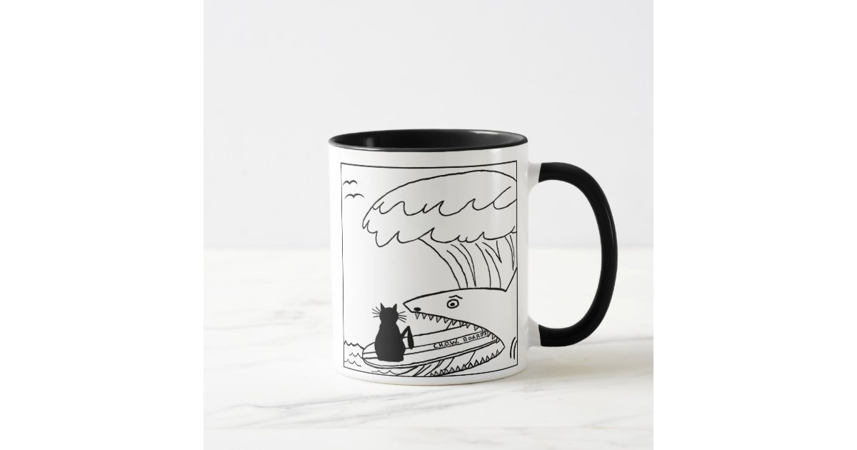 Cute Caricature Cat Espresso Cup, Zazzle