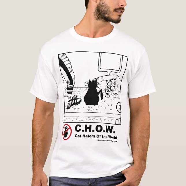 Cat Haters Football Cartoon T-shirt (Front)