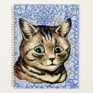 Cat head drawing by Louis Wain Planner